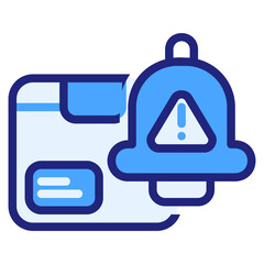 Alert blue style icon