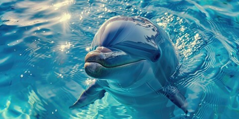 Naklejka premium Luminous Dolphin
