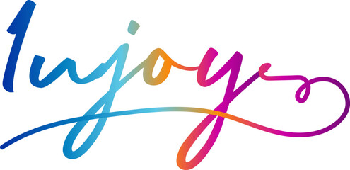 injoy text, gradient color injoy text, injoy vector