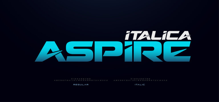 Sport Modern Future bold Alphabet Font Logo. Typography urban italic style fonts technology, sport, movie brand and logos. vector illustration