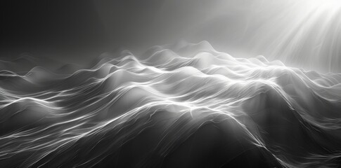 Artistic black and white background featuring an unconventional aspect ratio, emphasizing creativity and visual intrigue. Unique design concept