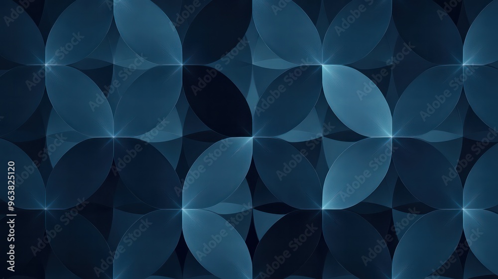 Poster A blue background with many small blue circles. The circles are all different sizes and are scattered throughout the background