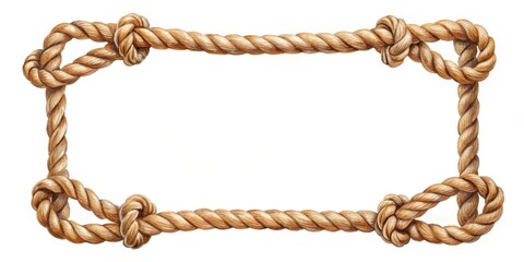 Watercolor Rope Frame, Watercolor, Rope Frame, Nautical, Border