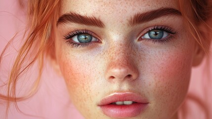 Close-up portrait of a woman with