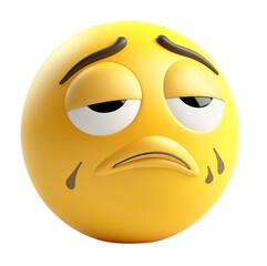 Fototapeta premium Face emoticon - Emoji - 3D Generated Facial Expression