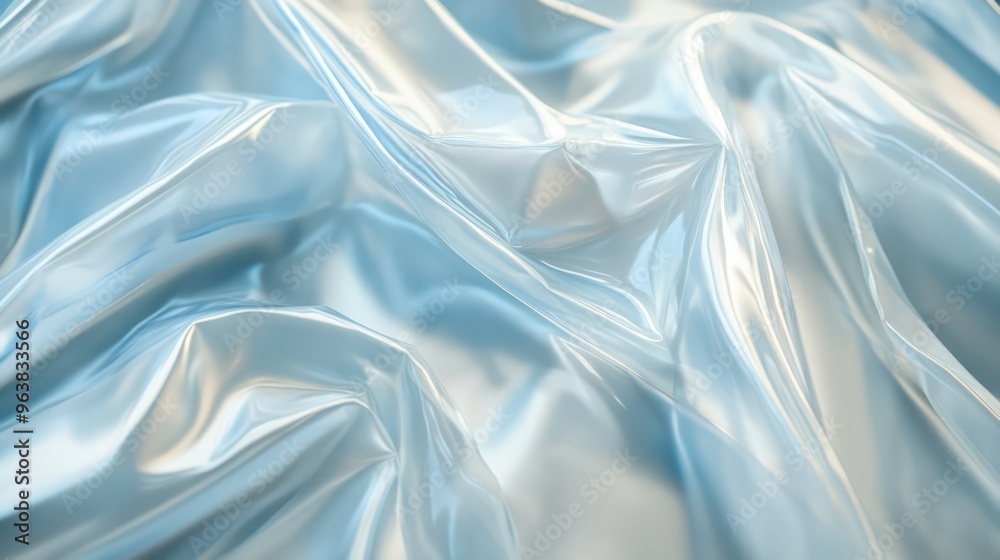Aufkleber a blue piece of plastic with a shiny surface. the surface is reflective and the color is bright