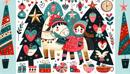 Crédence de cuisine  "Navidad de Ensueño: Fantasía Invernal"  © PintaPali