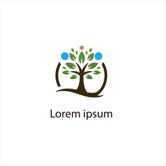 Obraz premium Natural tree logo design