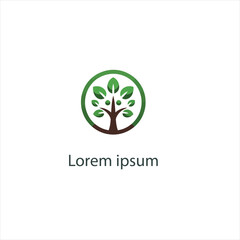 Natural tree logo design
