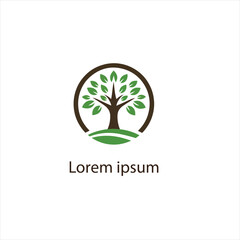 Obraz premium Natural tree logo design