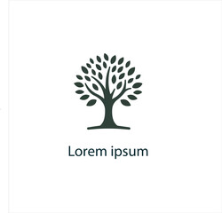 Obraz premium Natural tree logo design