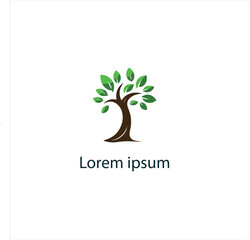 Obraz premium Natural tree logo design