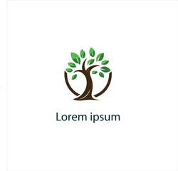 Obraz premium Natural tree logo design