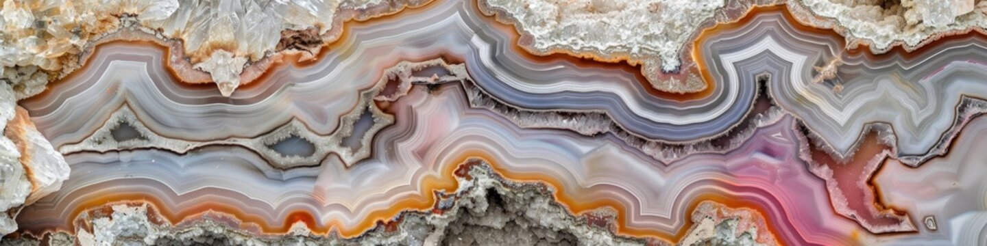 Stunning pastel-hued agate nestled within a rhyolite matrix of a thunderegg geode specimen.