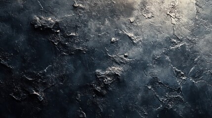 Obraz premium A dark blue background with a few white specks. The background is a representation of the ocean