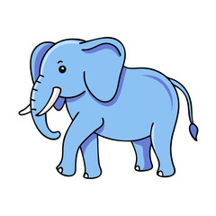 Obraz premium elephant cartoon illustration
