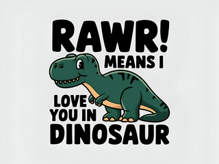 Cute Dinosaur Valentine design