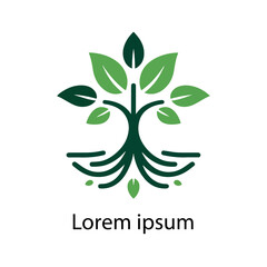 Natural tree logo design