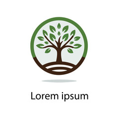 Obraz premium Natural tree logo design