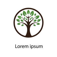 Obraz premium Natural tree logo design