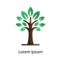 Obraz premium Natural tree logo design