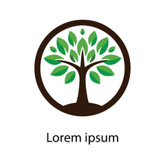 Obraz premium Natural tree logo design