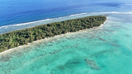 Emerald green and Cocos island