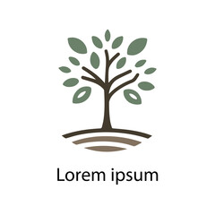 Obraz premium Natural tree logo design