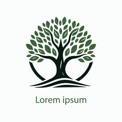 Obraz premium Natural tree logo design