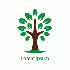 Fototapeta premium Natural tree logo design