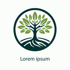 Obraz premium Natural tree logo design
