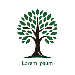 Obraz premium Natural tree logo design