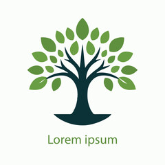 Obraz premium Natural tree logo design