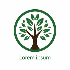 Obraz premium Natural tree logo design