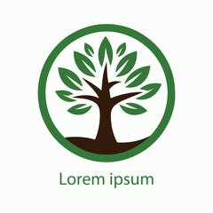 Obraz premium Natural tree logo design