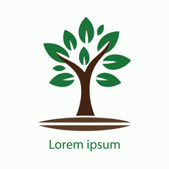 Fototapeta premium Natural tree logo design