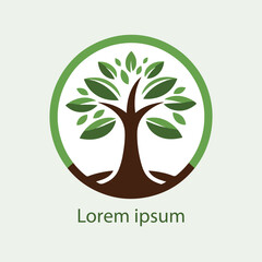 Obraz premium Natural tree logo design