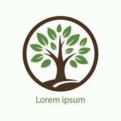 Obraz premium Natural tree logo design