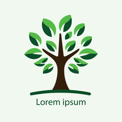 Obraz premium Natural tree logo design