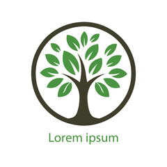 Obraz premium Natural tree logo design