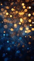 bokeh lights in warm and cool tones