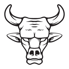 Hand Drawn bull Vector Illustration