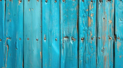 Blue wooden background in summer with sweet color and texture, perfect for wallpaper.