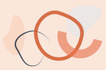 Heart in Hand Symbol Illustration with Love and Communication Theme Modern Geometric Wall Design Minimalist Home Decor