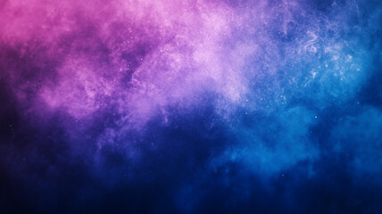 Fototapeta premium Vibrant cosmic clouds swirling in shades of pink and blue under a starry night sky