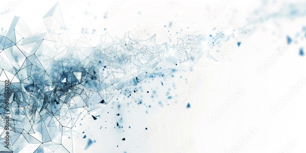 Poster hi tech background for a web banner, white background