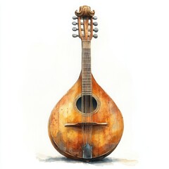 Obraz premium acoustic guitar isolated on white background