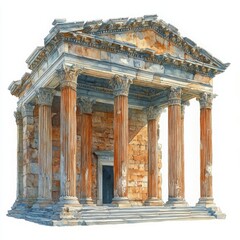 Obraz premium ancient greek temple