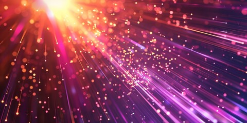 Fototapeta premium Light effect line technology background