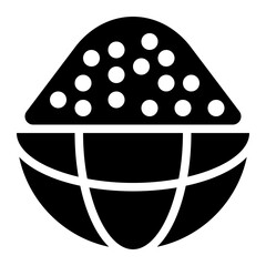 sand, dune, desert, soil, earth, geography, geographic solid or glyph icon